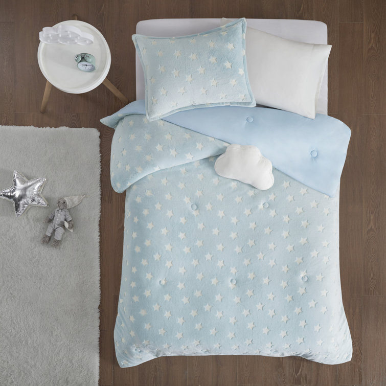 Glow in the clearance dark star duvet cover